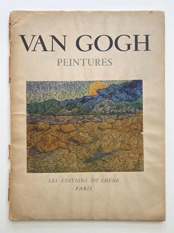 VINCENT VAN GOGH RARE 1947 LMT EDT LITHOGRAPH PRINT "NATURE MORTE : IRIS " 1890 - 9
