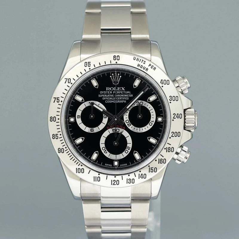 MINT 2012 PAPERS Rolex Daytona 116520 Black Steel Cosmograph Watch Box - 2