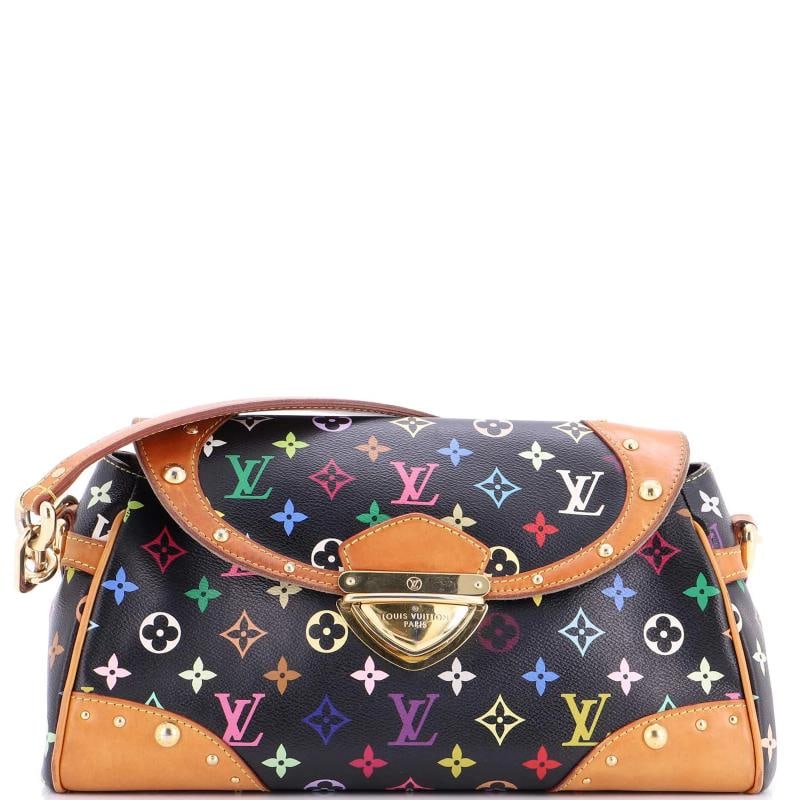 Louis Vuitton Beverly Handbag Monogram Multicolor MM: Condition: Pre-owned - Good,Brand: Louis Vuitton,Exterior Material: Canvas Coated,Style: Shoulder Bags,Exterior Color: Black,Department: Women,Size: Mm