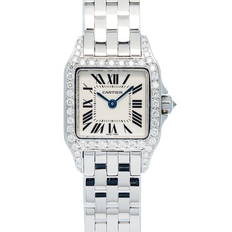 Cartier Santos Demoiselle W25064Z5 SS White Dial Quartz Women's Watch 20mm - 2