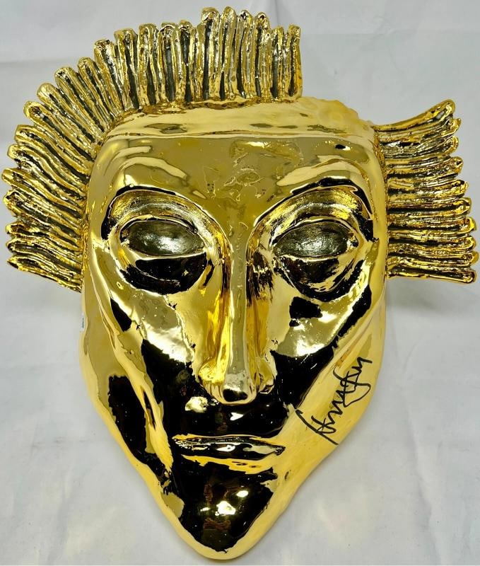 Harrison Ford Indiana Jones Signed Full Size Orellana Burial Mask BAS Witnessed: Industry: Movies,Movie: Indiana Jones and the Kingdom of the Crystal Skull,Player: Harrison Ford,Autographed: True,Signed by: Harrison Ford,Categories: Movie Miscellaneous Memorabilia,Autograph Authen