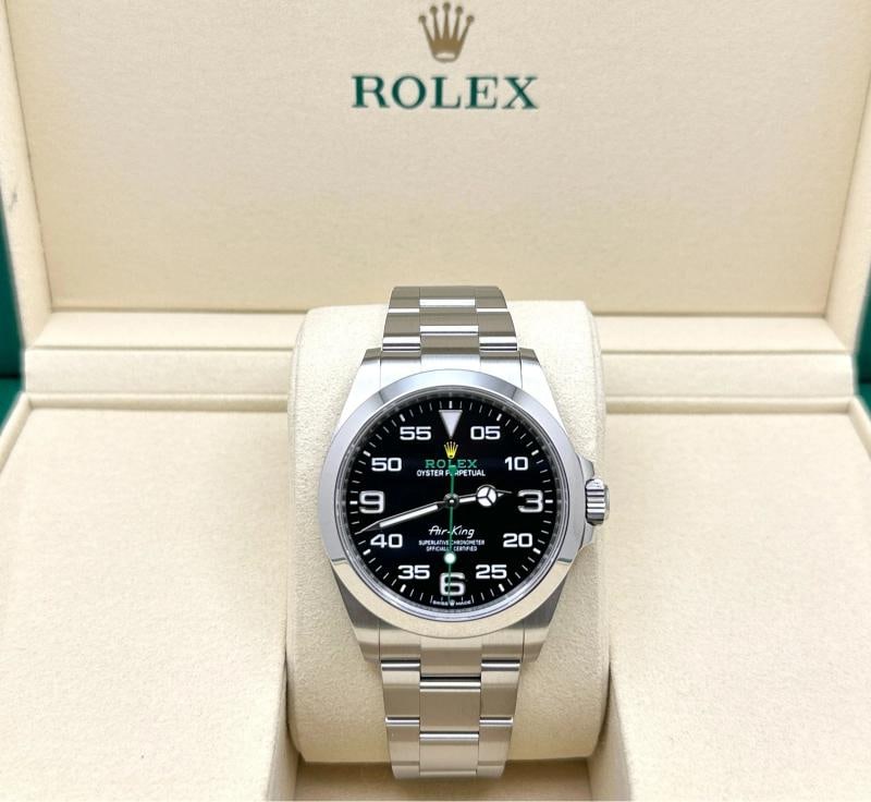 2025 Rolex Air King 126900 40mm Black Dial Stainless Steel Box Papers - 2