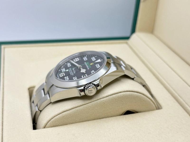 2025 Rolex Air King 126900 40mm Black Dial Stainless Steel Box Papers - 5