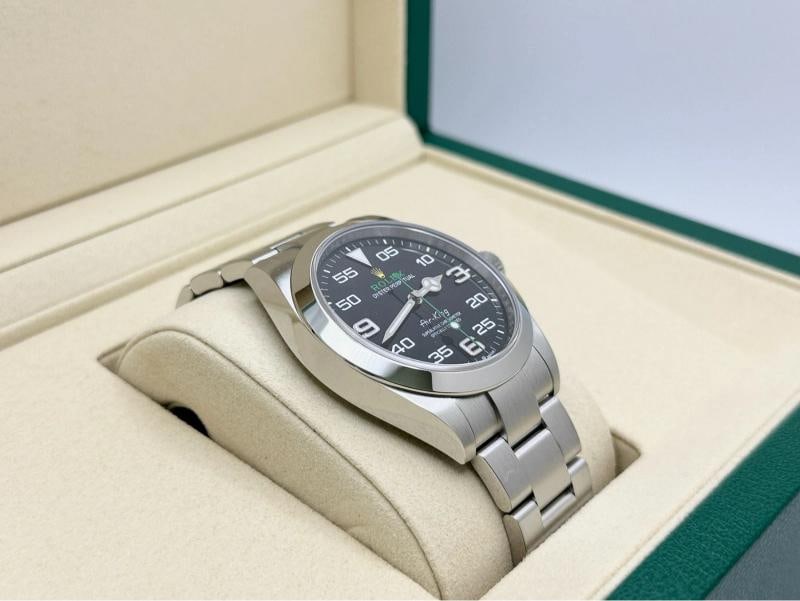 2025 Rolex Air King 126900 40mm Black Dial Stainless Steel Box Papers - 6