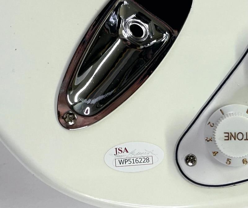MEG RYAN VAL KILMER Signed Autograph Electric Guitar "Light My Fire" JSA BAS - 3
