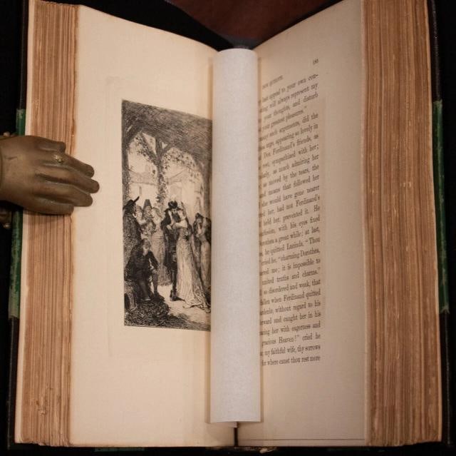 1879 History of the Ingenious Gentleman DON QUIXOTE of La Mancha 10" Tall - 12