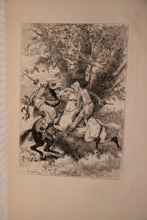 1879 History of the Ingenious Gentleman DON QUIXOTE of La Mancha 10" Tall - 15