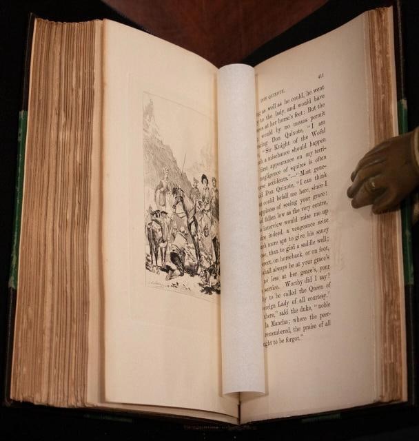 1879 History of the Ingenious Gentleman DON QUIXOTE of La Mancha 10" Tall - 16