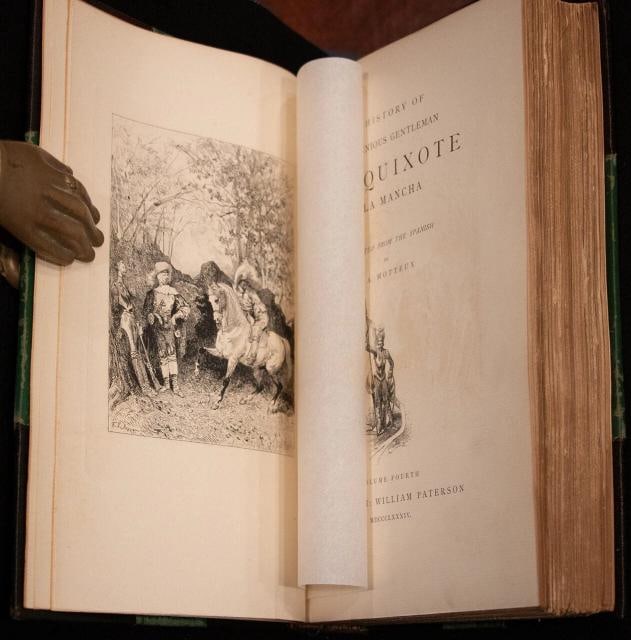 1879 History of the Ingenious Gentleman DON QUIXOTE of La Mancha 10" Tall - 17