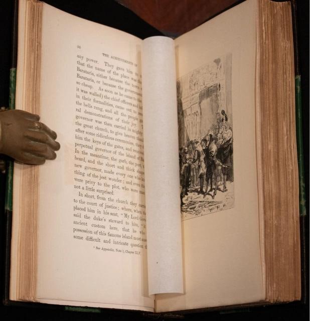 1879 History of the Ingenious Gentleman DON QUIXOTE of La Mancha 10" Tall - 18