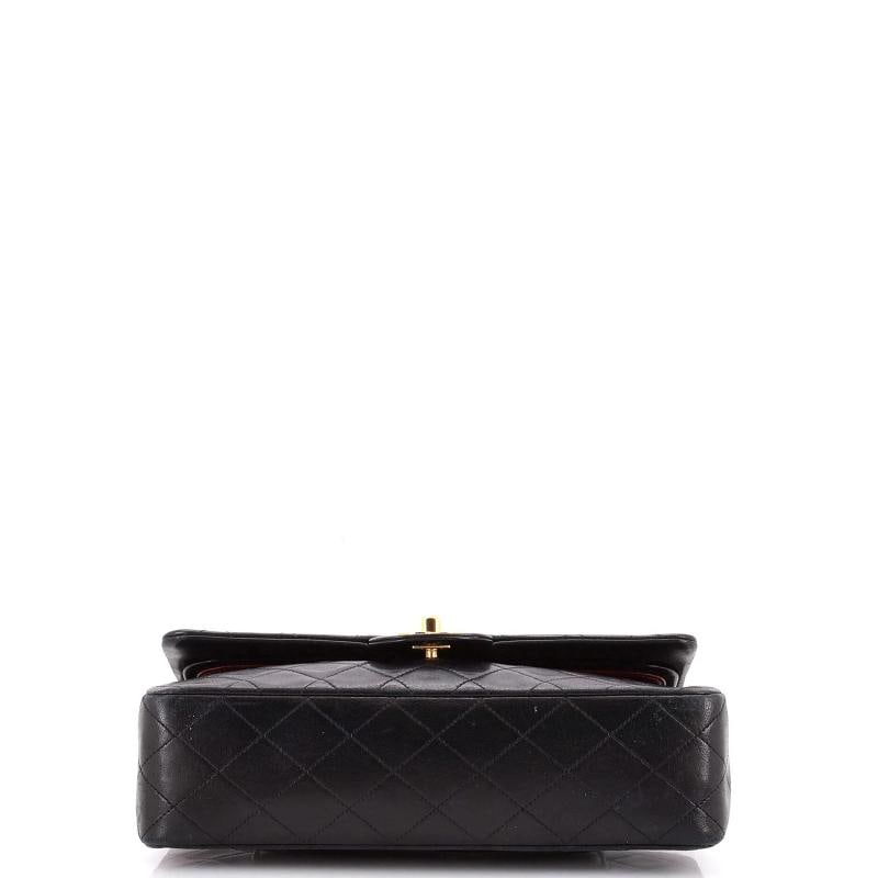 Chanel Vintage Classic Double Flap Bag Quilted Lambskin Medium - 4