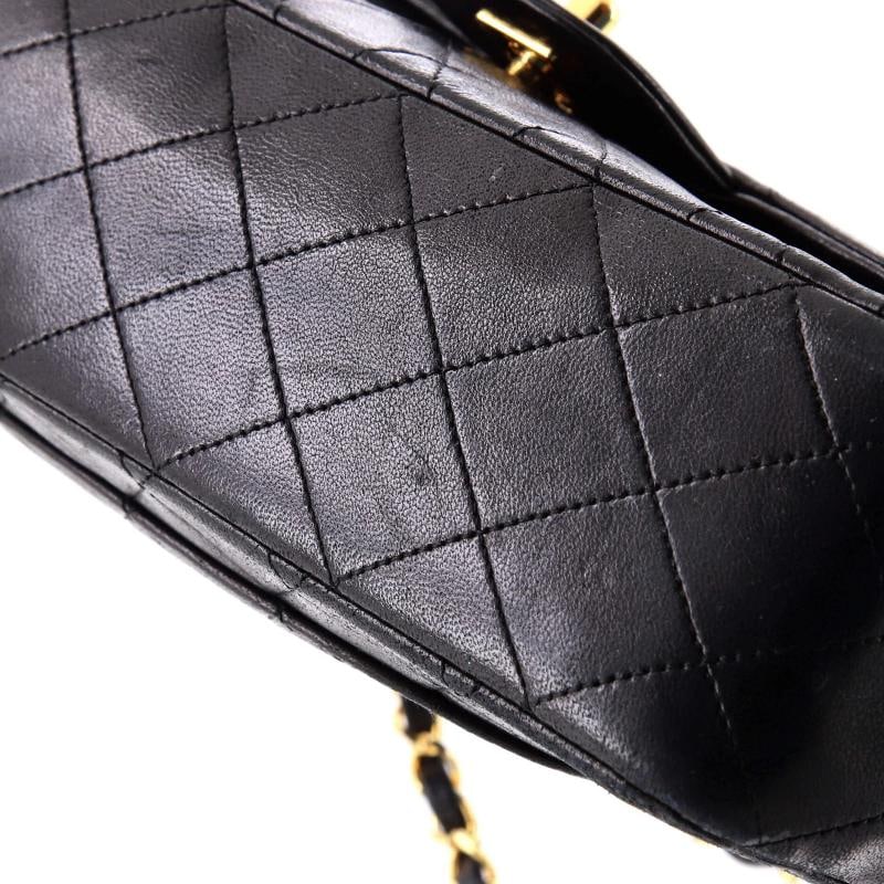 Chanel Vintage Classic Double Flap Bag Quilted Lambskin Medium - 7