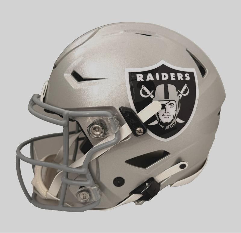 Fernando Mendoza Signed Raiders Full Size AUTH SpeedFlex Helmet Beckett Witness - 4