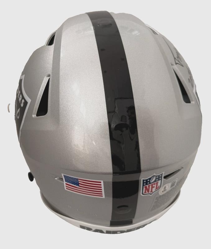 Fernando Mendoza Signed Raiders Full Size AUTH SpeedFlex Helmet Beckett Witness - 7