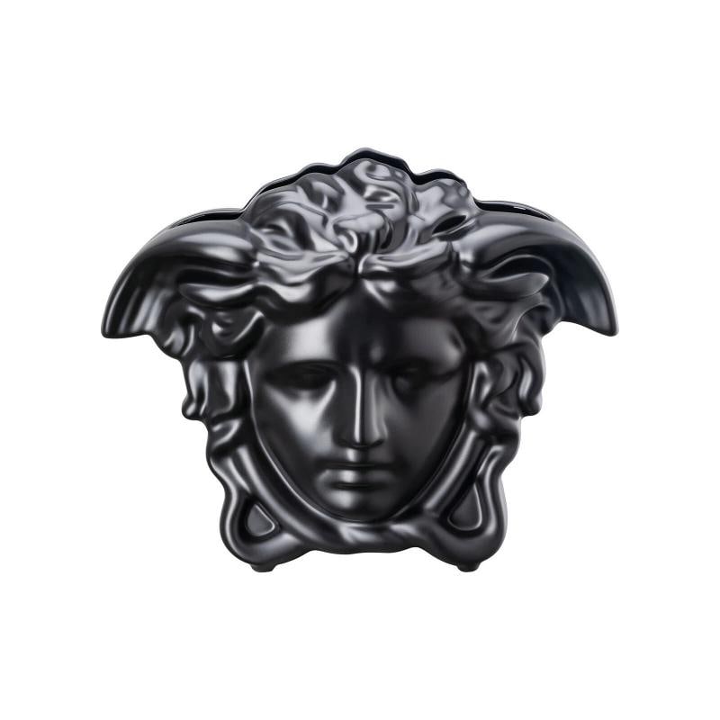 Versace Rosenthal Medusa Grande Vase 21 cm(8.27") Black- (1 of 3)