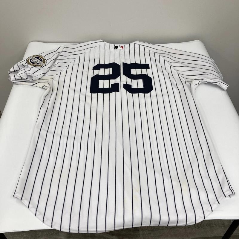 New York Yankees World Series Grand Slams Signed Jersey 5 Sigs Yogi Berra JSA - 10