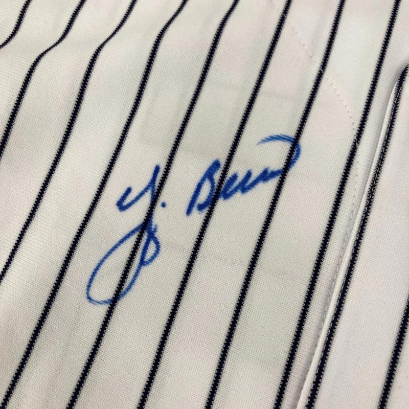 New York Yankees World Series Grand Slams Signed Jersey 5 Sigs Yogi Berra JSA - 5