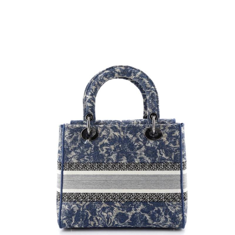 Christian Dior Lady D-Lite Bag Embroidered Canvas Medium - 3