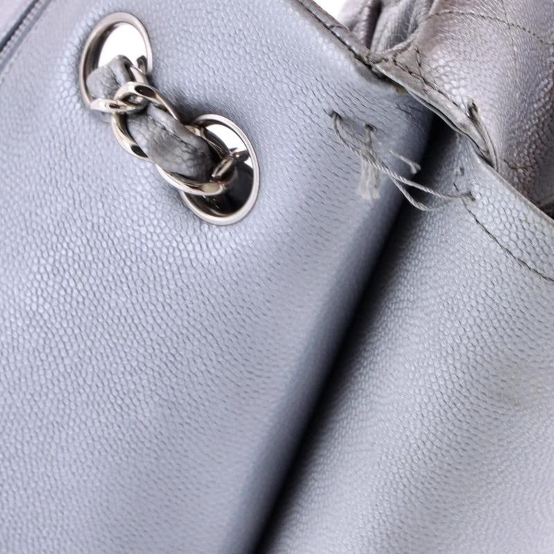 Chanel Classic Double Flap Bag Quilted Iridescent Caviar Small - 6