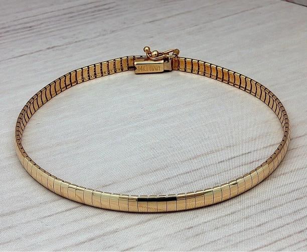 Gold Snake Link Bracelet In 14k Yellow Gold - 3