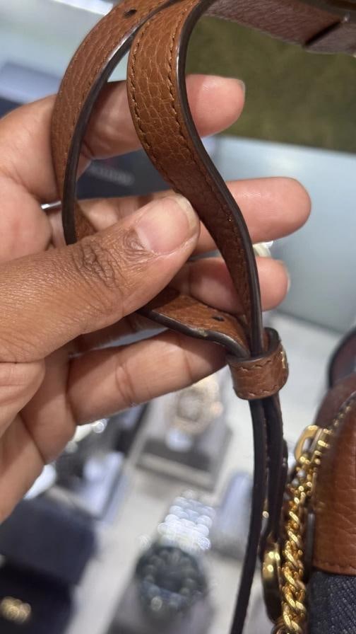Gucci Denim GG Monogram Crossbody Bag (Style #517350) - 14