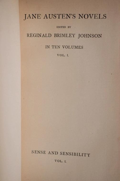 The Novels of Jane Austen / 1892 - 6