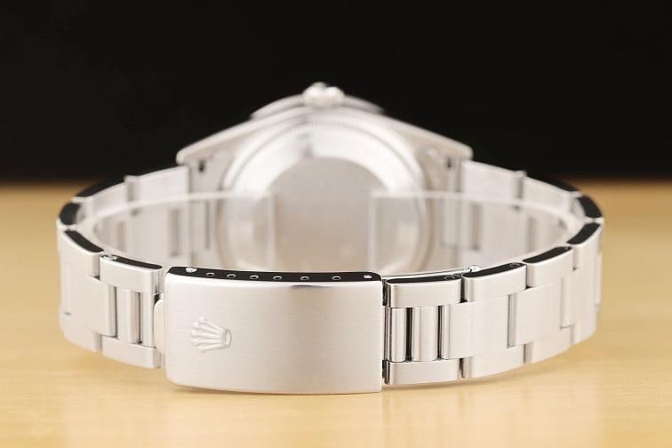 ROLEX MENS OYSTER PERPETUAL DATE 34MM 15200 GRAY DIAL DIAMOND STEEL WATCH - 6