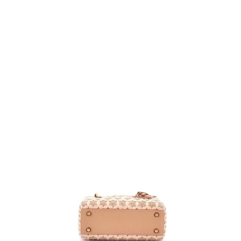 Christian Dior Lady Dior Chain Bag Embellished Satin Mini - 4