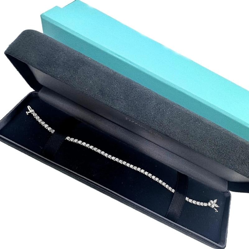Tiffany & Co. Victoria Diamond Tennis Bracelet 3.08 tcw in Platinum - 12