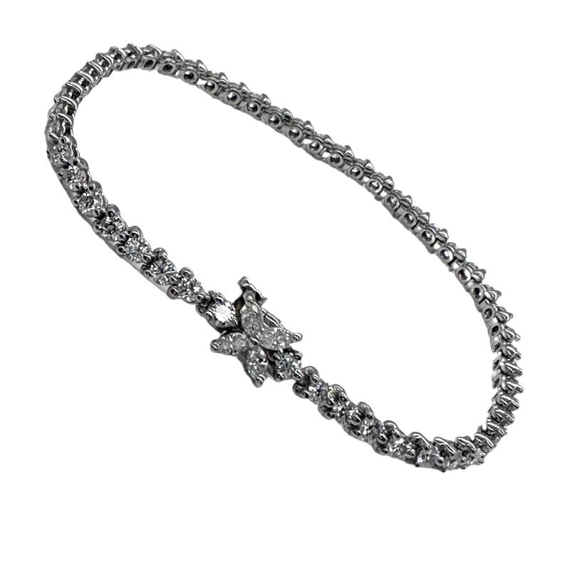 Tiffany & Co. Victoria Diamond Tennis Bracelet 3.08 tcw in Platinum - 6