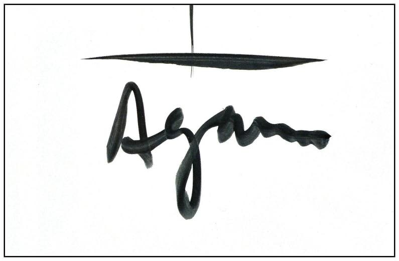 Yaacov Agam Original Menorah Ink Drawing Hand Signed Modern Pop Op Abstract Art - 3