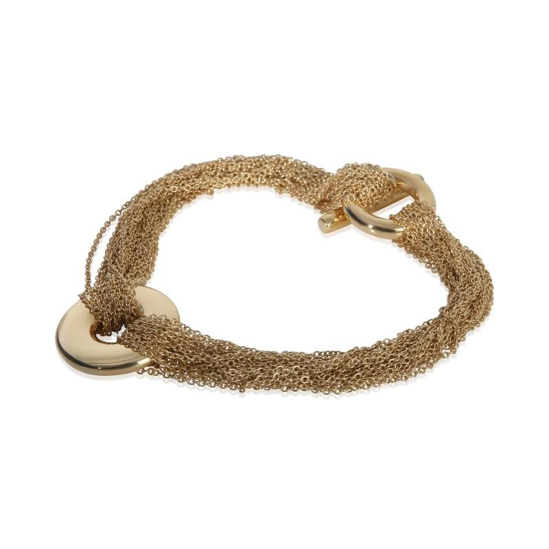 Tiffany & Co. Yellow Gold Multistrand Toggle Bracelet - 2