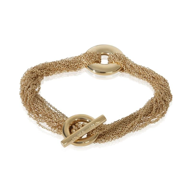 Tiffany & Co. Yellow Gold Multistrand Toggle Bracelet - 3