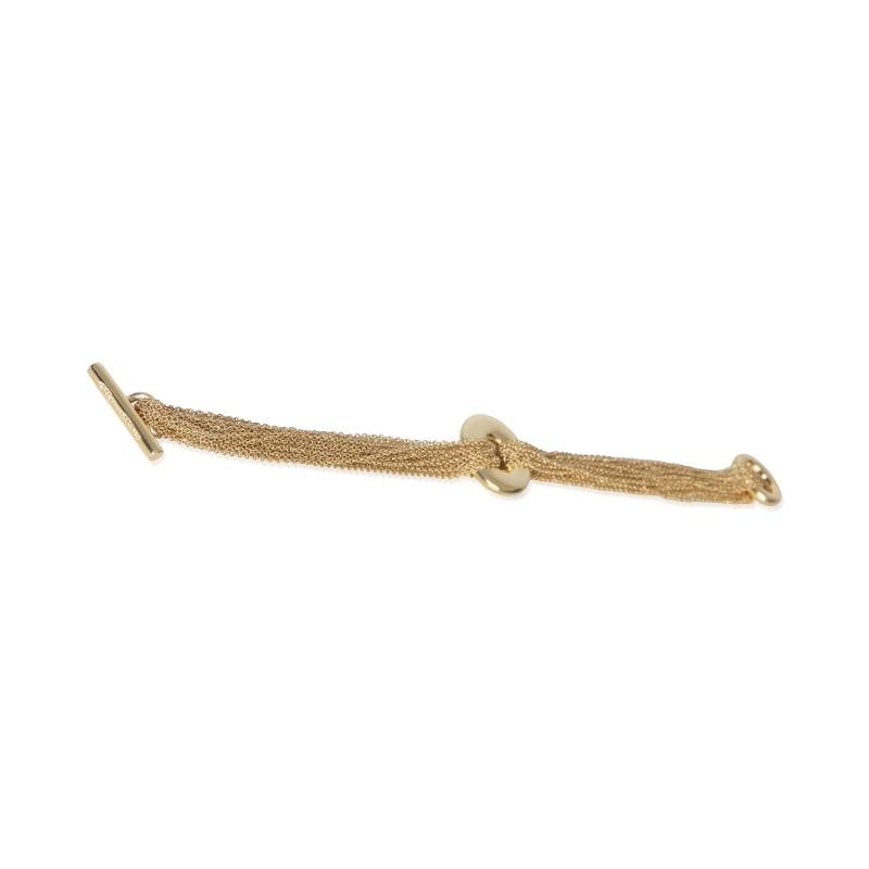Tiffany & Co. Yellow Gold Multistrand Toggle Bracelet - 4