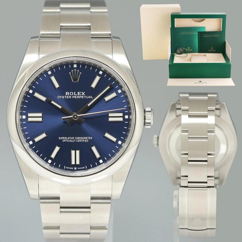 MINT 2021 Rolex Oyster Perpetual 41mm Blue Stick Oyster Watch 124300 Box: Condition: Pre-owned - Excellent,Brand: Rolex,Department: Men,Type: Wristwatch,Country of Origin: Switzerland Brand Rolex (Guaranteed Authentic) Model Oyster Perpetual Reference Number 124300 Serial N