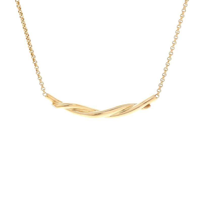 Cartier Entrelaces Pendant Necklace 18K Yellow Gold: Condition: Pre-owned - Good,Brand: Cartier,Main Stone: Unknown,Metal: 18K Yellow Gold,Metal Purity: 18K,Style: Pendant,Type: Necklace,Color: Yellow Gold,Material: 18K Yellow Gold Condition: Great.