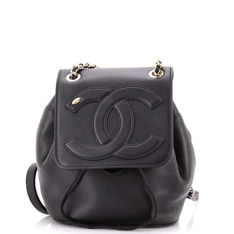 Chanel CC Mania Backpack Lambskin: Condition: Pre-owned - Good,Brand: Chanel,Exterior Material: Leather,Style: Backpacks,Exterior Color: Black,Department: Women,Size: Unknown Estimated Retail Price: $4,200 Condition: Very good. Exterio