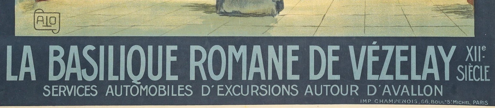 Original Poster, Roman Basilica Vezelay, Burgundy, Religion, Christ, 1920- - 4