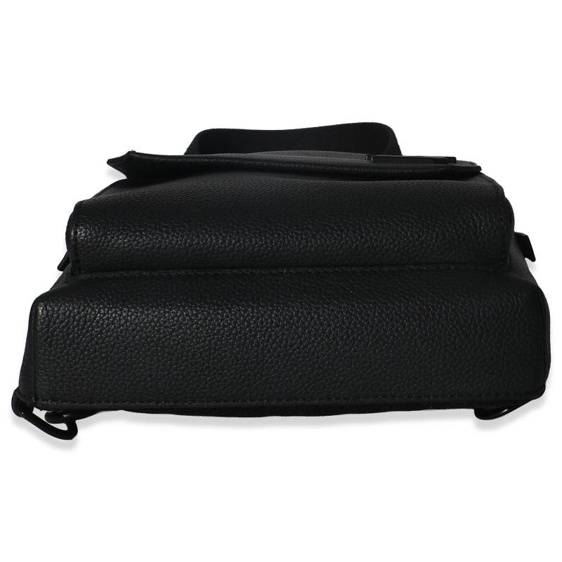 Louis Vuitton Black Waxy Calfskin Aerogram Pilot Slingbag - 8