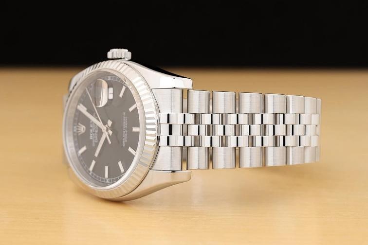 2008 CARD ROLEX MENS DATEJUST 116234 36MM BLACK 18K GOLD STEEL JUBILEE WATCH - 4