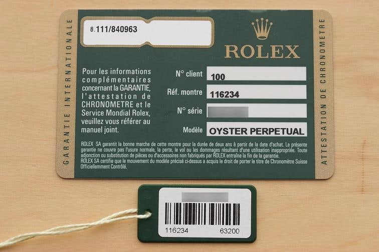 2008 CARD ROLEX MENS DATEJUST 116234 36MM BLACK 18K GOLD STEEL JUBILEE WATCH - 6