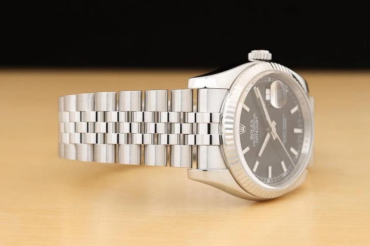 2008 CARD ROLEX MENS DATEJUST 116234 36MM BLACK 18K GOLD STEEL JUBILEE WATCH - 8