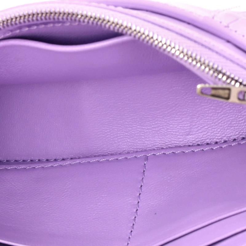 Balenciaga Hourglass Chain Wallet Crocodile Embossed Leather - 5