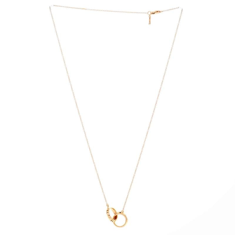 Tiffany & Co. Atlas X Closed Interlocking Pendant Necklace 18K Rose Gold - 3