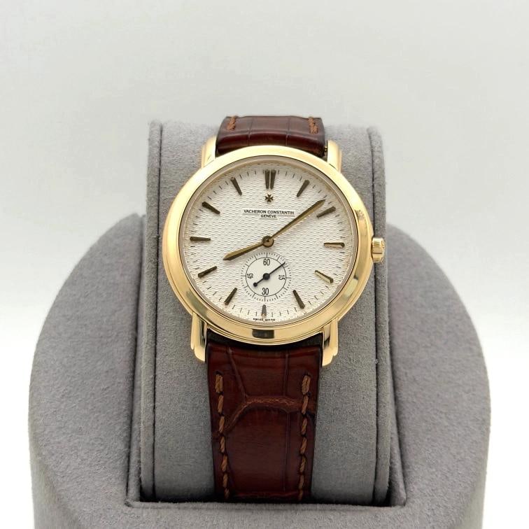 Vacheron Constantin Malte Grande Classique 81000 36mm Silver Dial 18k Gold: Style Number: 81000/000J Year: 2000's Model: Vacheron Constantin Malte Grande Classique Case Material: 18k Yellow Gold Band: Brown Leather Bezel: 18k Yellow Gold Dial: Silver Guilloche Dial Crystal: S