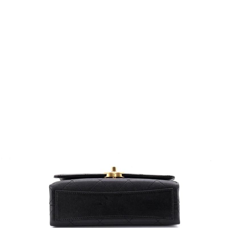 Chanel Bracelet On Chain Flap Bag Quilted Caviar Mini - 4