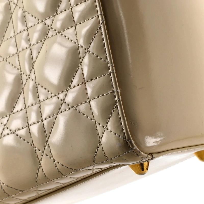 Christian Dior Vintage Lady Dior Bag Cannage Quilt Lambskin Large - 7