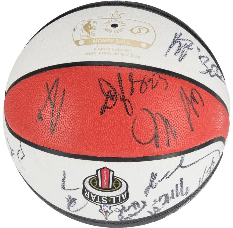 2016 All Star Game Team Signed Basketball Kobe Bryant Final AS Game Beckett COA - 2