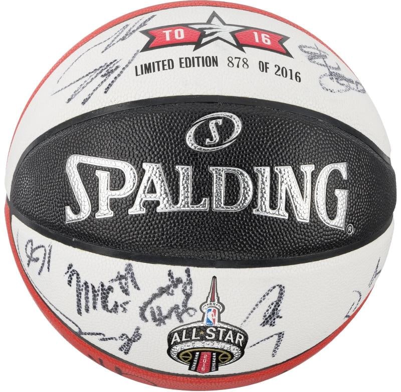 2016 All Star Game Team Signed Basketball Kobe Bryant Final AS Game Beckett COA - 3