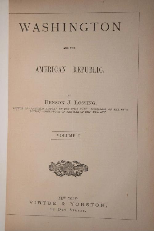 1870 George Washington and the American Republic 1stED Fine Leather Illustrated - 10